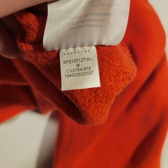 Nike Air Jordan DNA Pullover Fleece Hoodie Orange Size M CV2784-673 - Picture 5 of 10